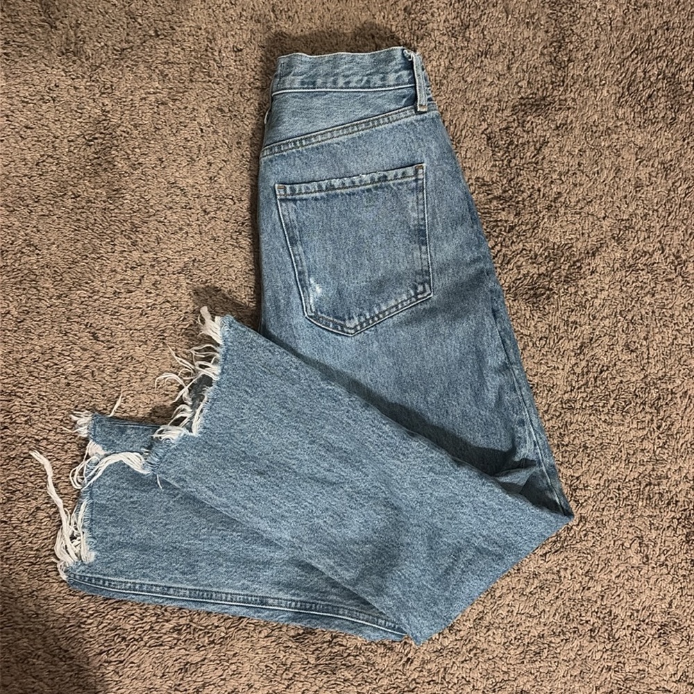 Agolde Riley High Rise Straight Crop Jeans - Picture 5 of 5